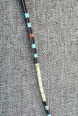 Turquoise, Shell, Coral & Sterling Silver Necklace - Esquipula Tenorio