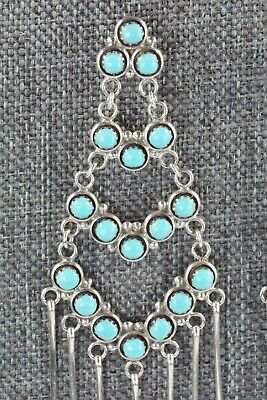 Turquoise & Sterling Silver Earrings - Dixie Booqua