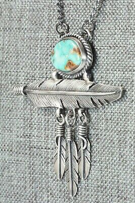 Turquoise & Sterling Silver Necklace - Angela Martin