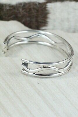 Navajo Sterling Silver Bracelet - Elaine Tahe