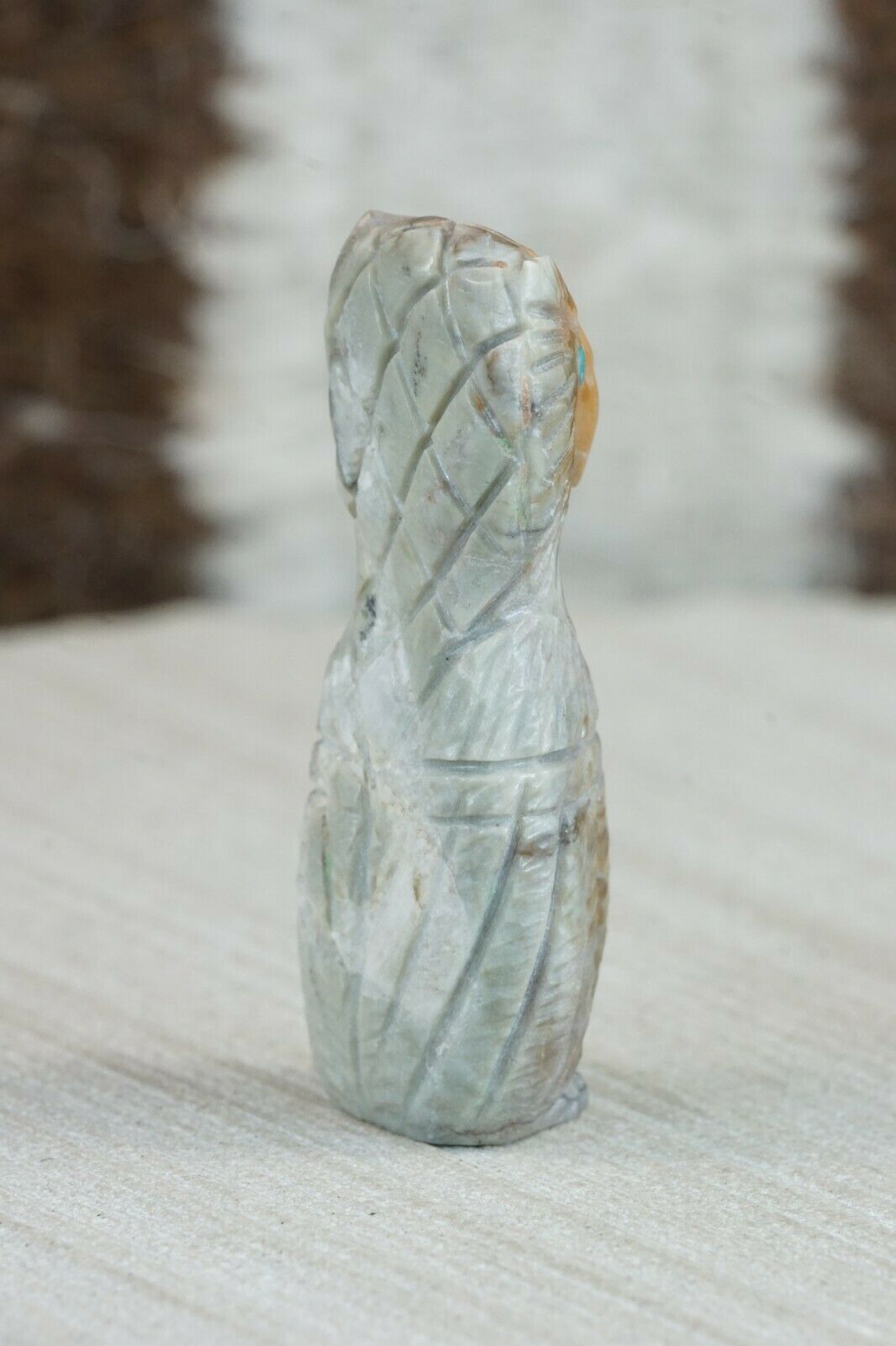 Owl Zuni Fetish Carving - Jonas Hastito