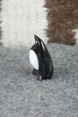 Penguin Zuni Fetish Carving - Calvert Bowannie