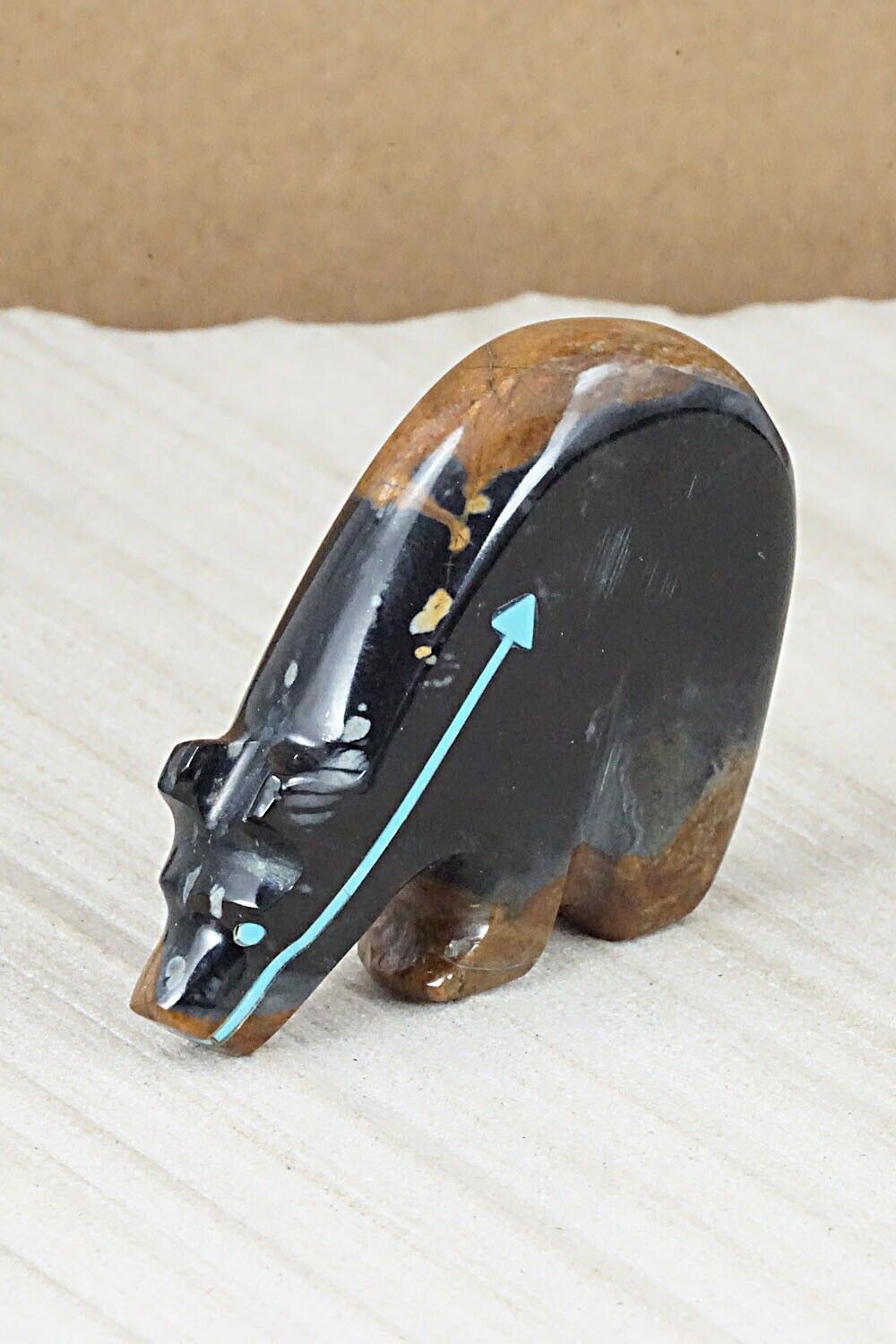 Bear Zuni Fetish Carving - Rodney Laiwakete