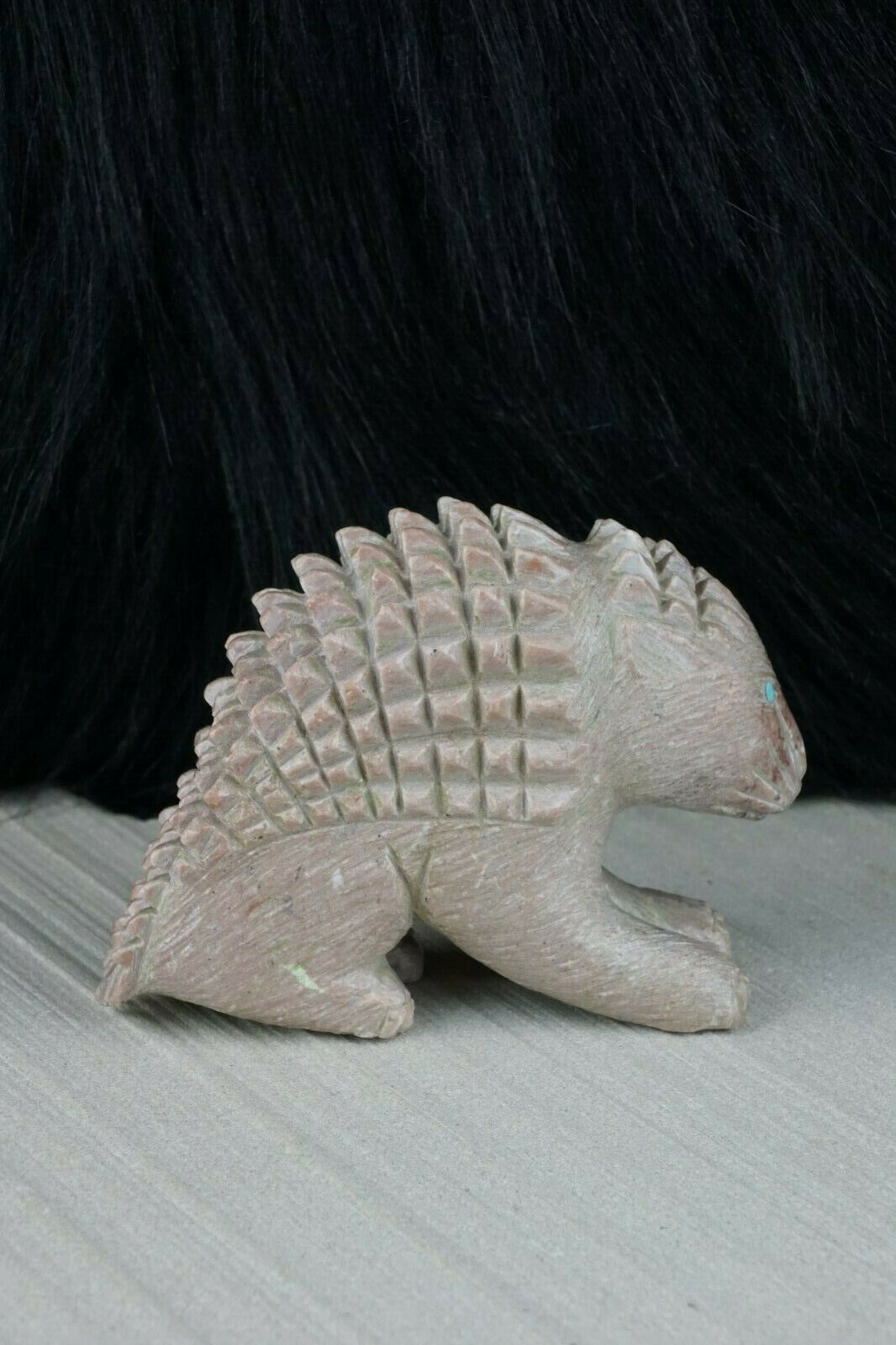 Porcupine Zuni Fetish Carving - Jonas Hastito - High Lonesome Trading