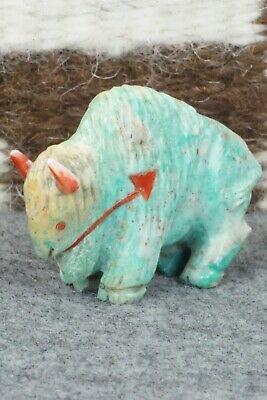 Buffalo Zuni Fetish Carving - Andres Quandelacy