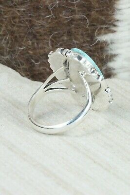Turquoise & Sterling Silver Ring - Daniel Benally - Size 7