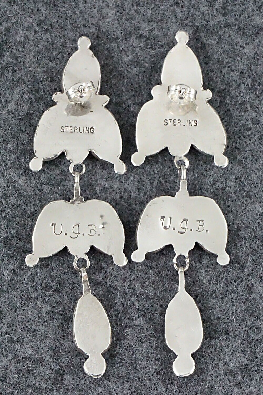 Turquoise & Sterling Silver Earrings - Viola Bobelu