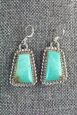 Turquoise & Sterling Silver Earrings - Alvin Joe