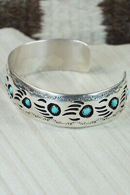 Turquoise & Sterling Silver Bracelet - Pearlene Spencer