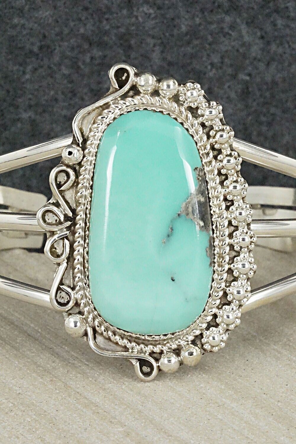 Turquoise & Sterling Silver Bracelet - Donavan Nez