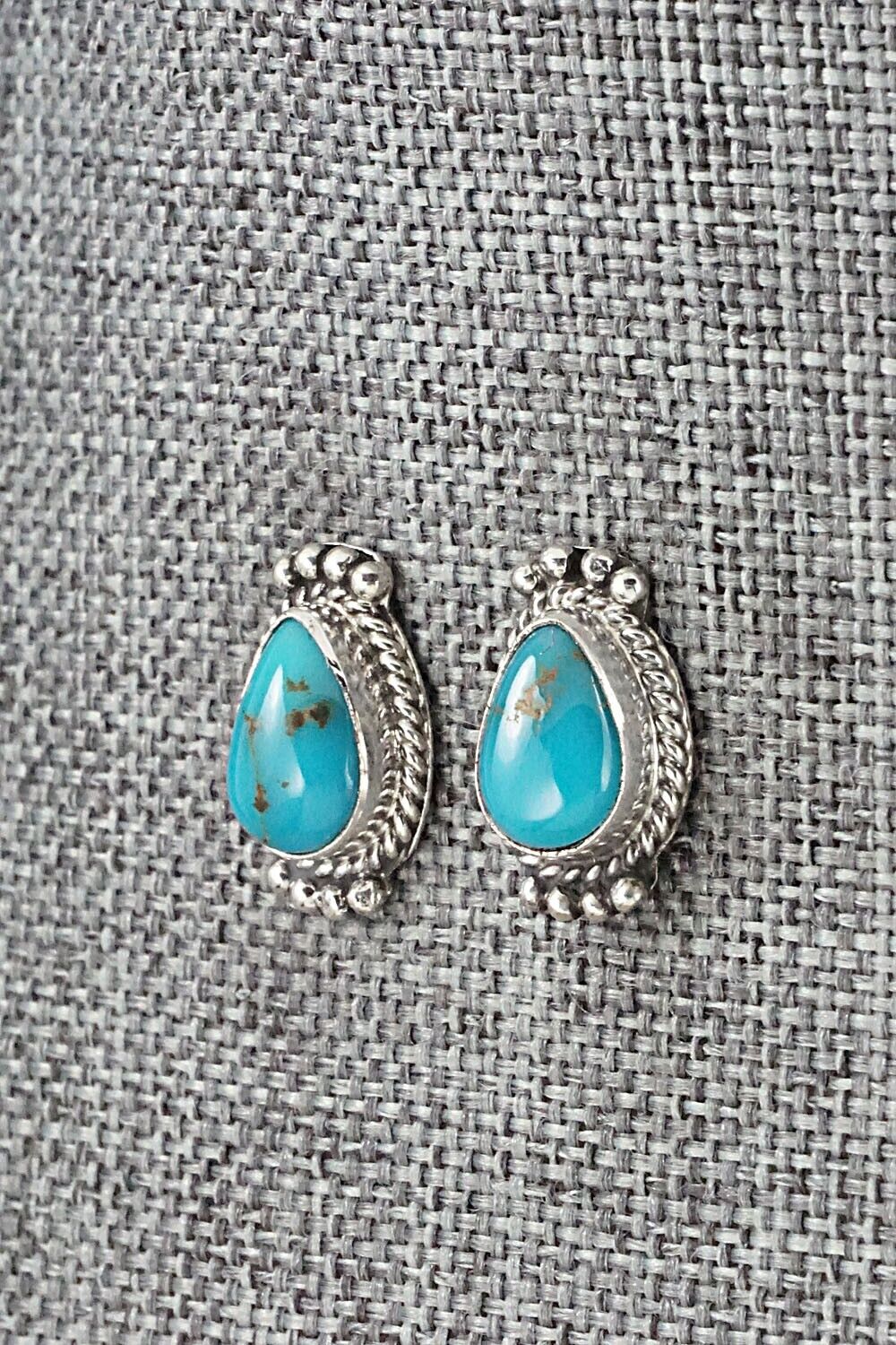Turquoise & Sterling Silver Earrings - Jan Mariano