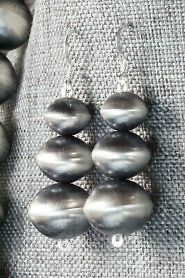 Sterling Silver Navajo Pearl Necklace & Earrings - Tonisha Haley