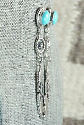 Turquoise & Sterling Silver Earrings - Annie Spencer