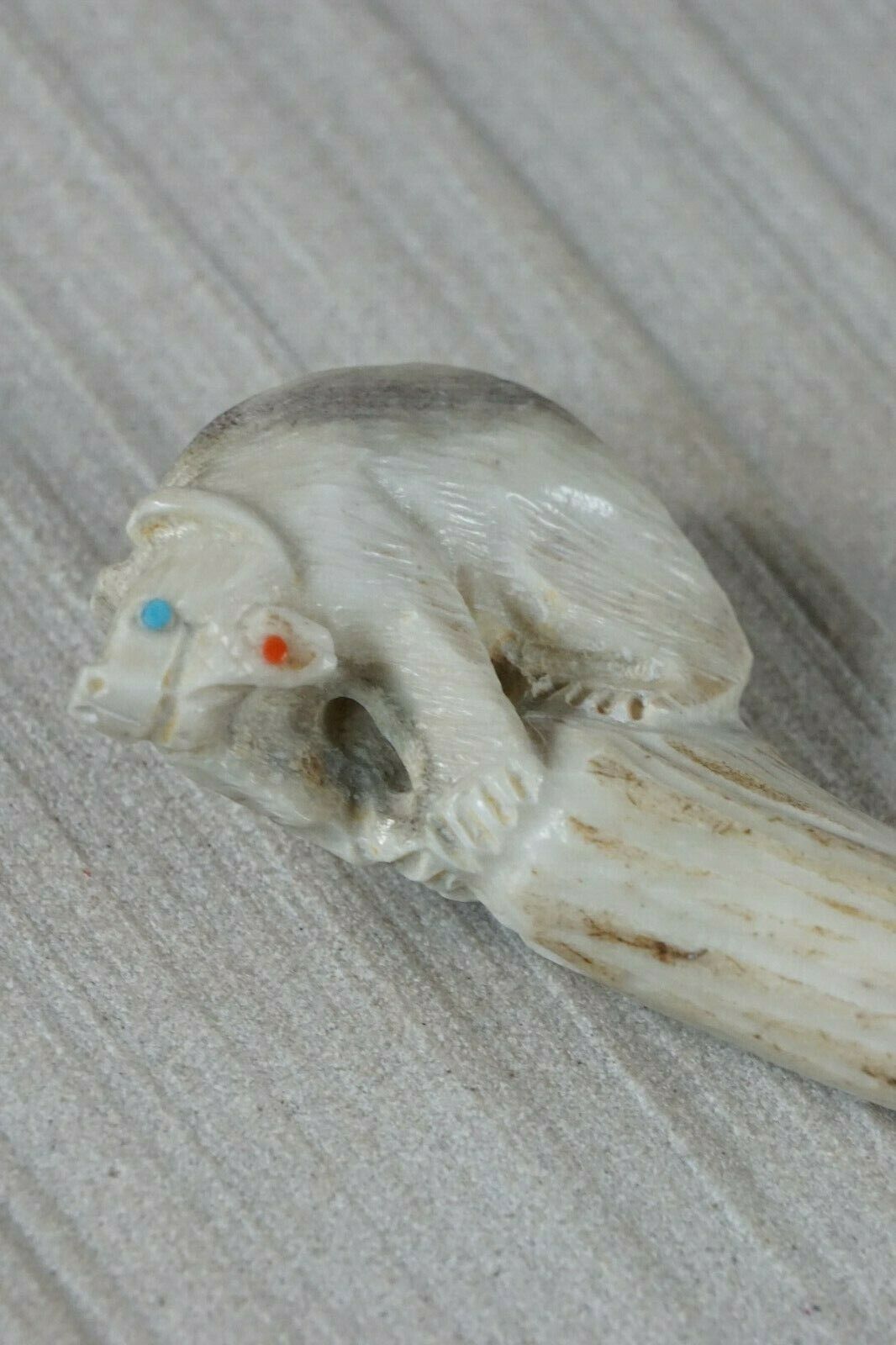 Bear Zuni Carving - Derrick Kaamasee - High Lonesome Trading