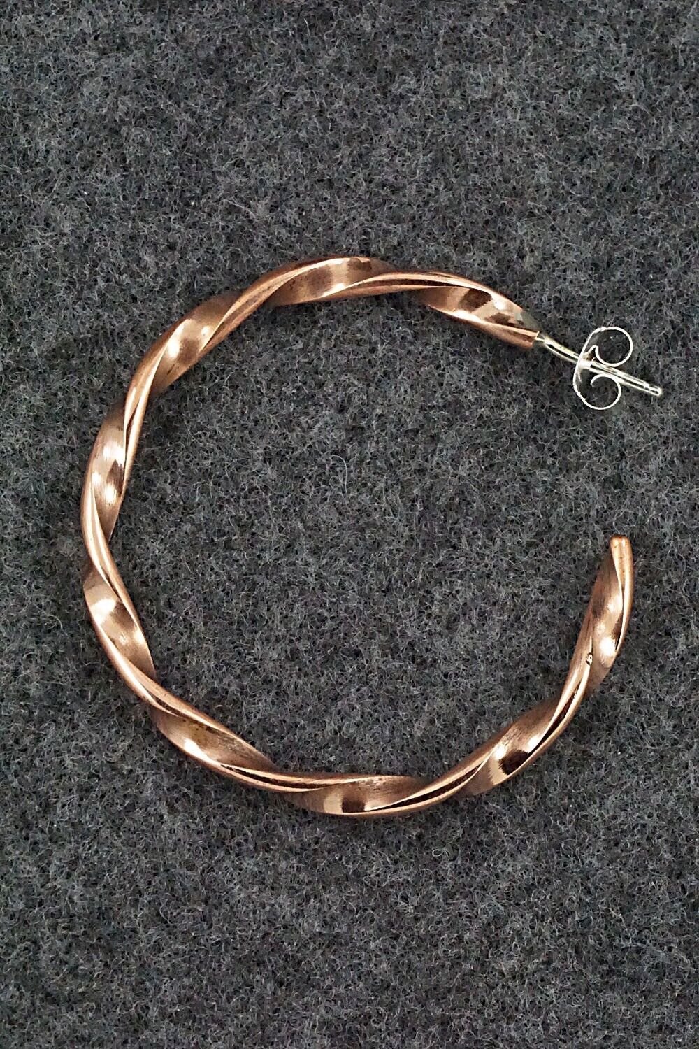 Copper Hoop Earrings - Elaine Tahe