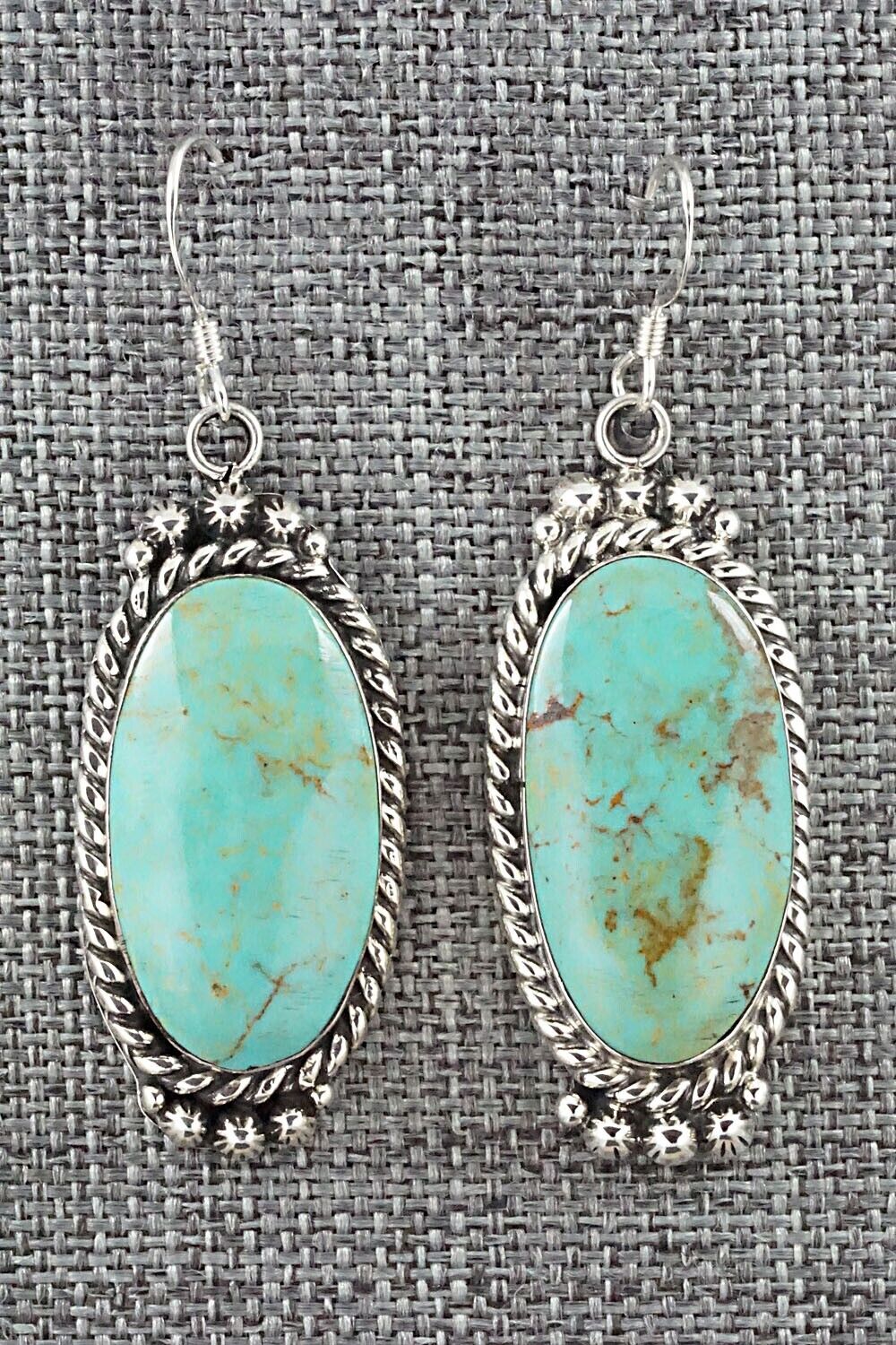 Turquoise & Sterling Silver Earrings - Gregg Yazzie
