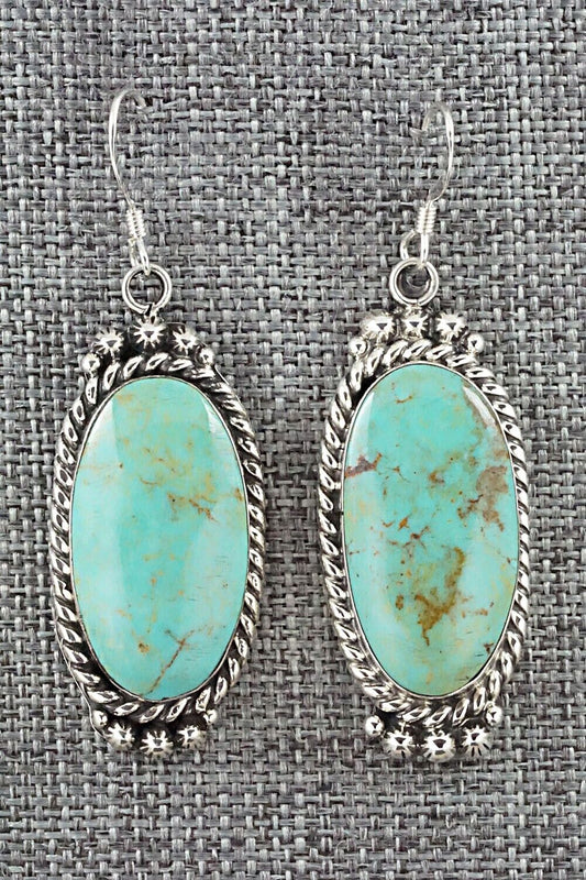 Turquoise & Sterling Silver Earrings - Gregg Yazzie