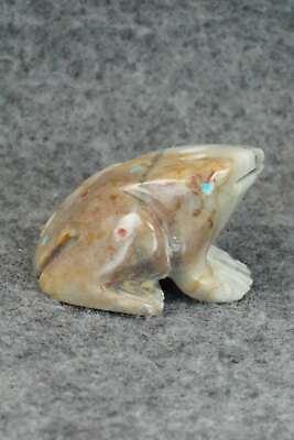 Frog Zuni Fetish Carving - Todd Lowsayatee
