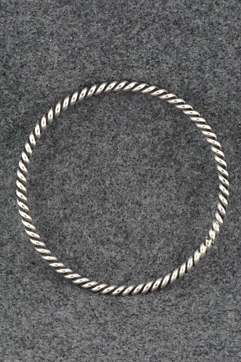 Sterling Silver Bangle Bracelet - Elaine Tahe