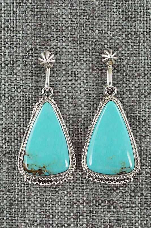 Turquoise and Sterling Silver Earrings - Sharon McCarthy