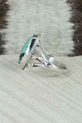 Turquoise & Sterling Silver Ring - Grace Kenneth - Size 8