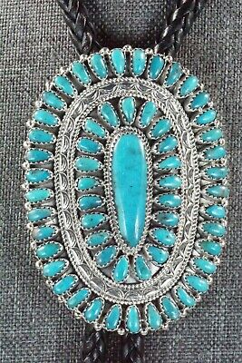 Turquoise & Sterling Silver Bolo Tie - Jaz Wilson