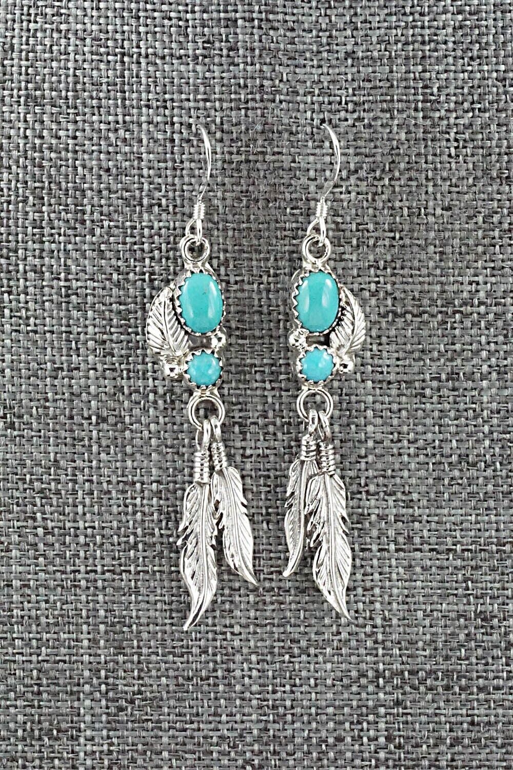 Turquoise & Sterling Silver Earrings - Annie Spencer