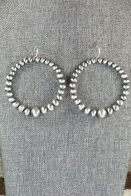 Sterling Silver Navajo Pearl Earrings - Jan Mariano