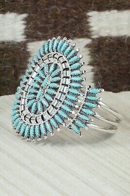 Zuni Turquoise & Sterling Silver Bracelet - Nathaniel Nez