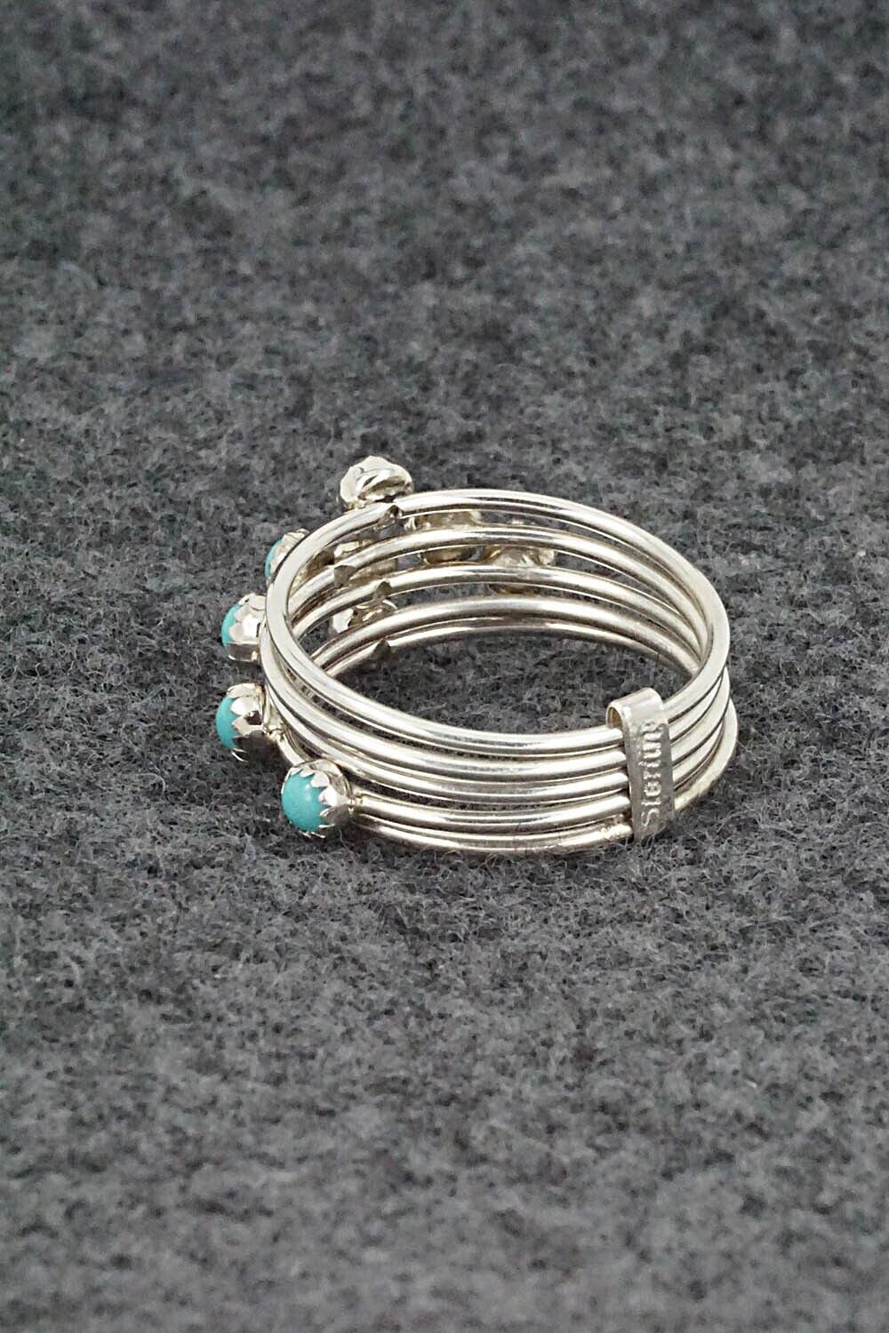 Turquoise & Sterling Silver Ring - Dorothy Yazzie - Size 8.5
