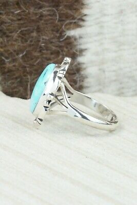 Turquoise & Sterling Silver Ring - Daniel Benally - Size 9