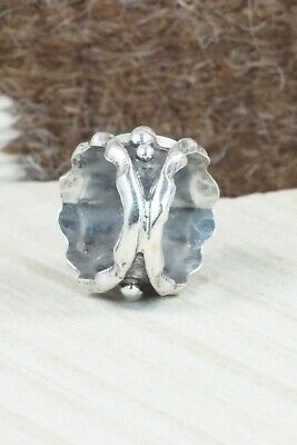 Turquoise & Sterling Silver Ring - Andrew Vandever - Size 6.25