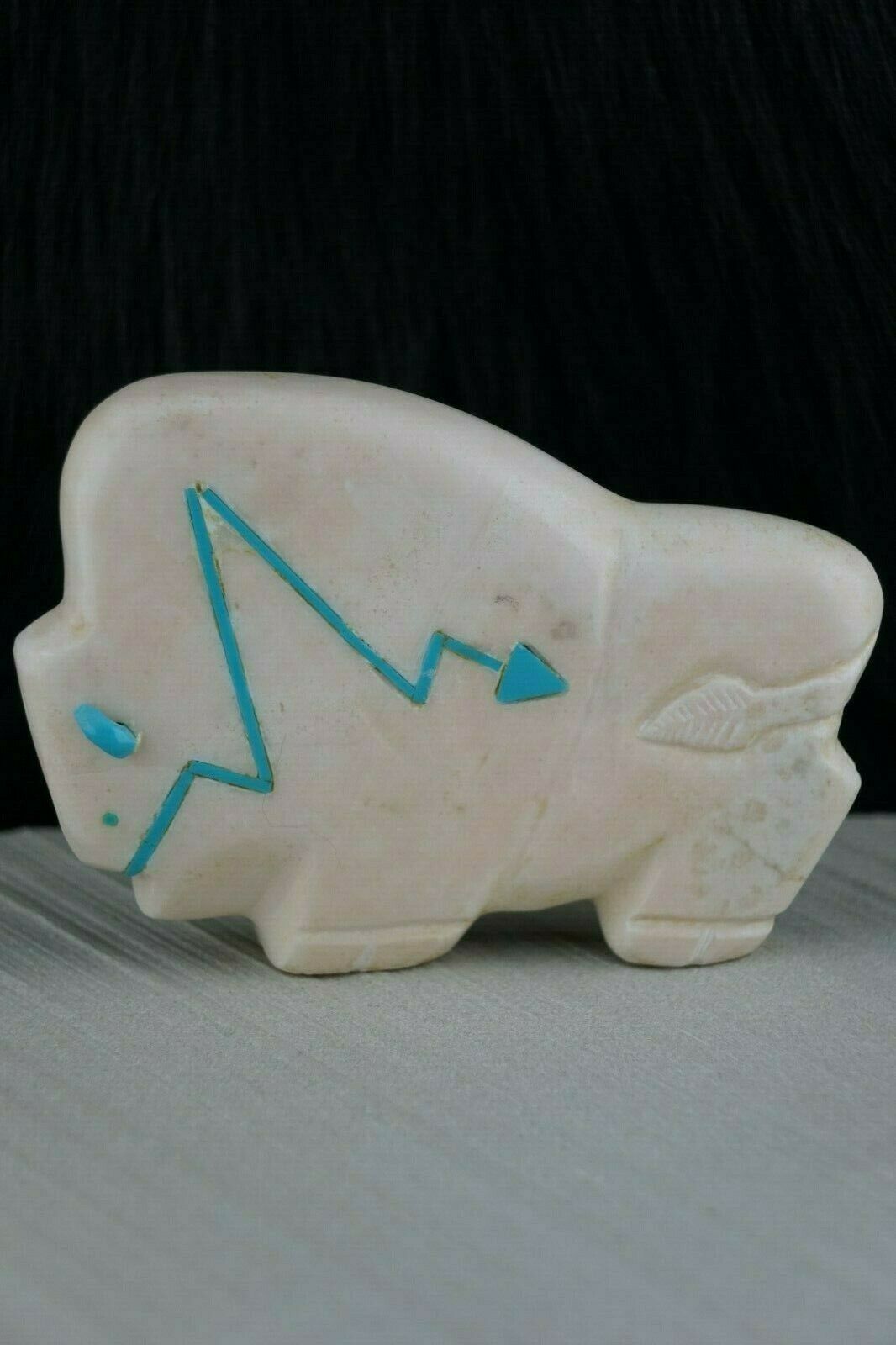 Buffalo Zuni Fetish Carving - Joshua Leki - High Lonesome Trading