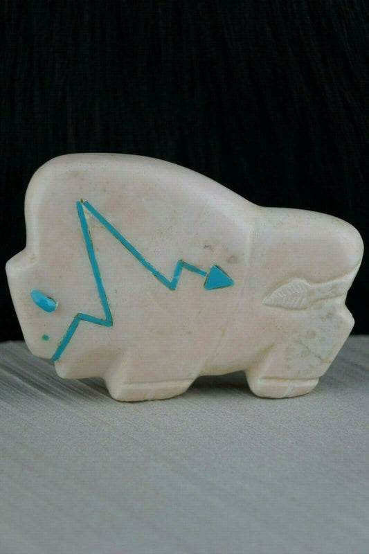 Buffalo Zuni Fetish Carving - Joshua Leki - High Lonesome Trading