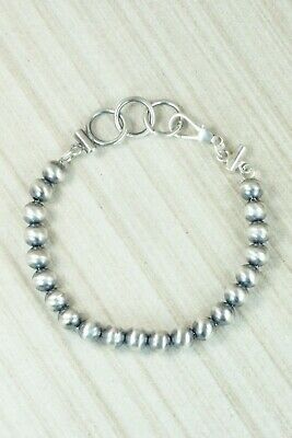 Sterling Silver Navajo Pearl Link Bracelet - Jan Mariano