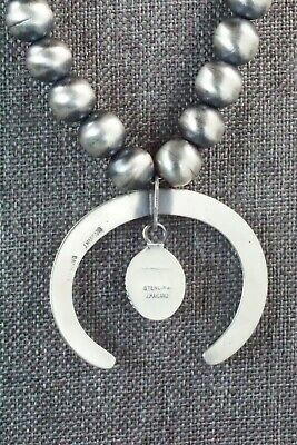 Turquoise & Sterling Silver Navajo Pearl Necklace - Jan Mariano
