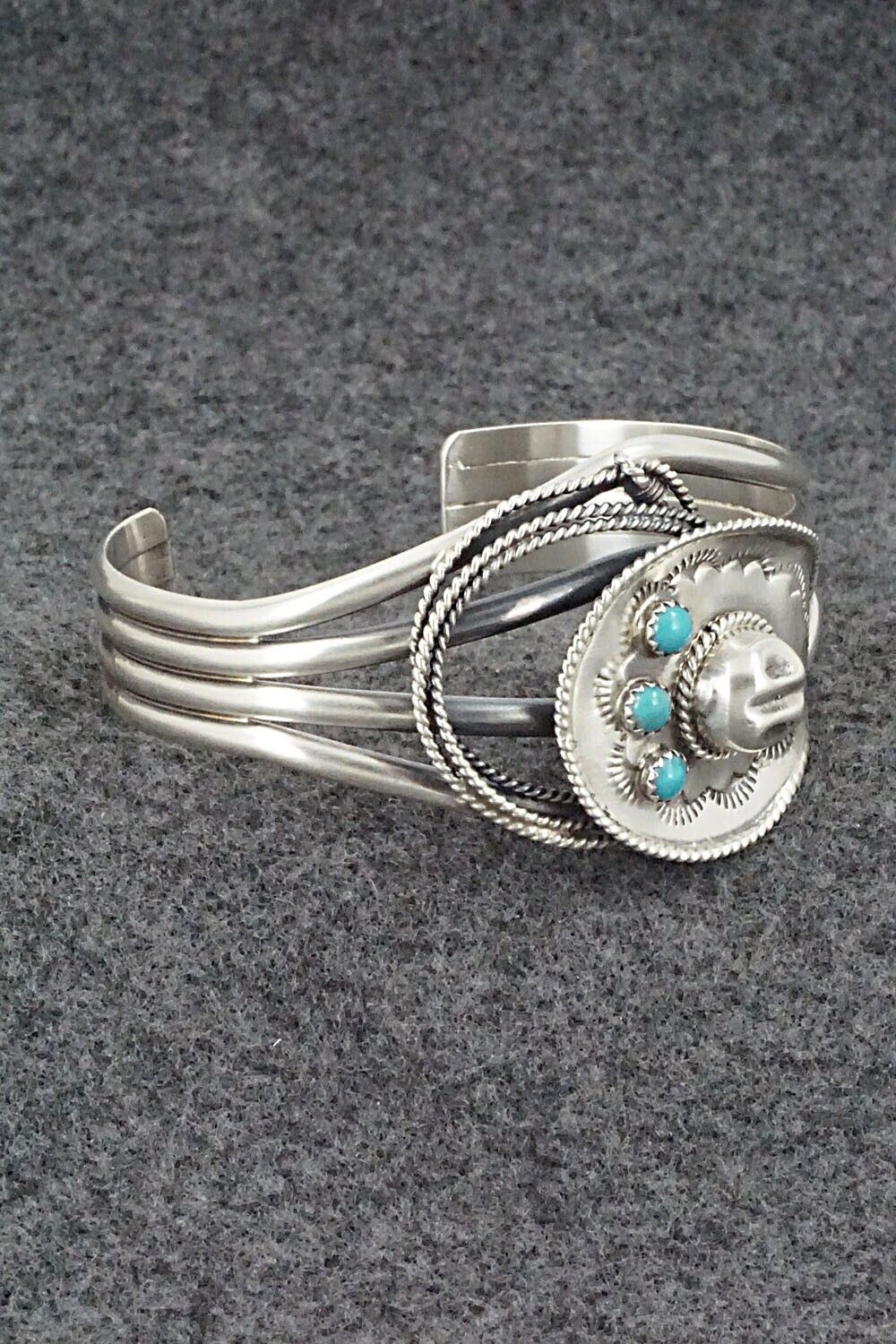 Turquoise & Sterling Silver Bracelet - Bobby Platero
