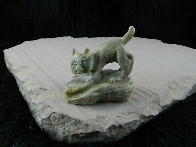 Bobcat Zuni Fetish Carving - Dan Quam - High Lonesome Trading