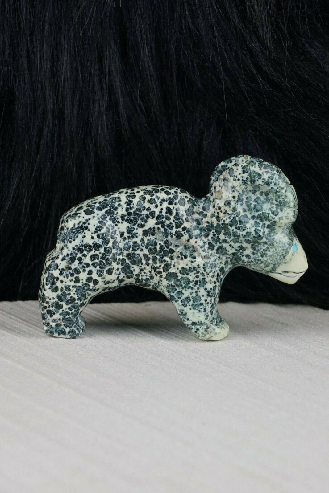 Ram Zuni Fetish Carving - Kevin Quam - High Lonesome Trading