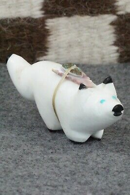 Wolf Zuni Fetish Carving - Delvin Leekya