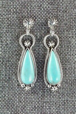 Turquoise & Sterling Silver Earrings - Verley Betone