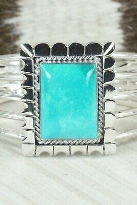 Turquoise and Sterling Silver Bracelet - Samuel Yellowhair - High Lonesome Trading