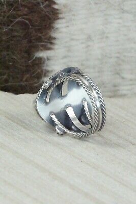 Turquoise & Sterling Silver Ring - Samuel Yellowhair - Size 6.5