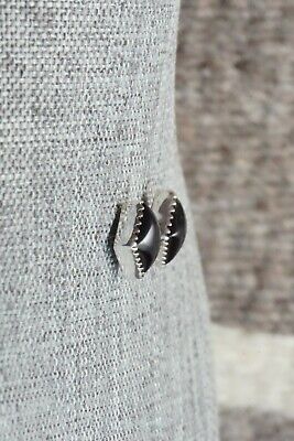 Onyx & Sterling Silver Earrings - Annie Spencer