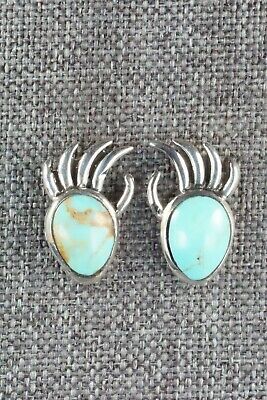 Turquoise & Sterling Silver Earrings - Loretta Smith