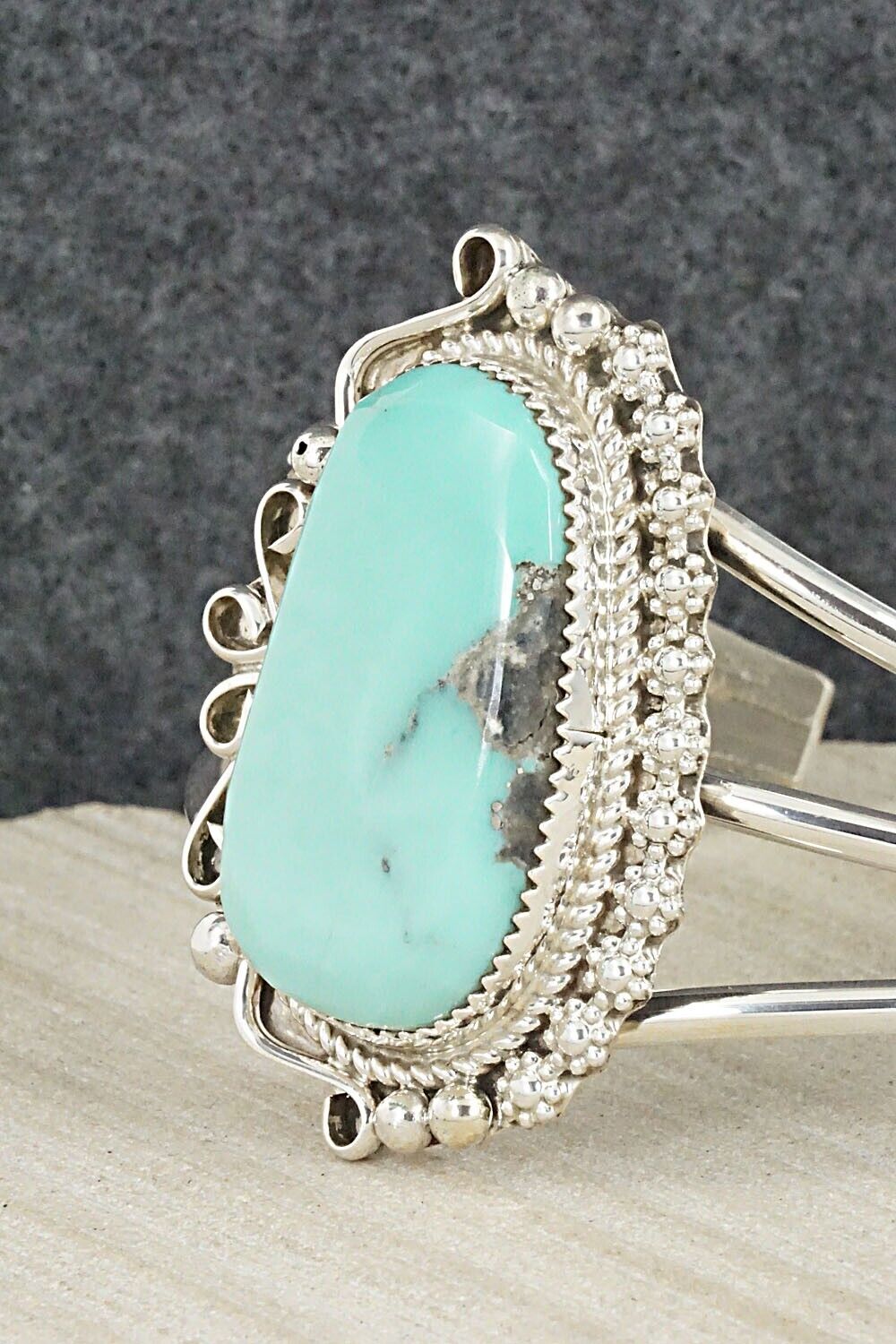 Turquoise & Sterling Silver Bracelet - Donavan Nez