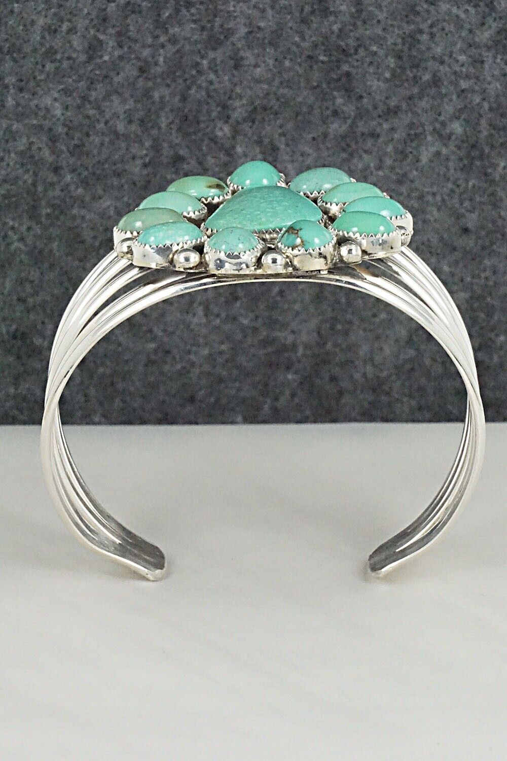 Turquoise & Sterling Silver Bracelet - Donavan Nez