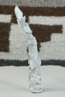 Eagle Zuni Fetish Carving - Lewis Malie Jr - High Lonesome Trading