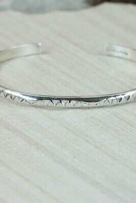Navajo Sterling Silver Bracelet - Elaine Tahe