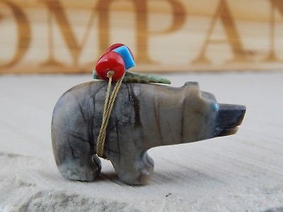 Bear Zuni Fetish Carving - Douglas Martza - High Lonesome Trading